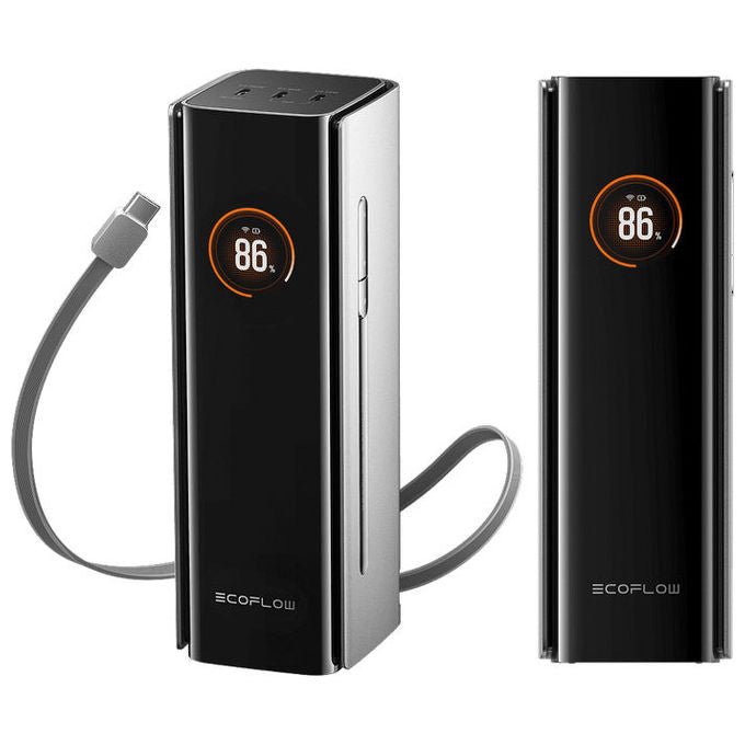 EF ECOFLOW YG01010000230 Rapid PRO PowerBank 27650 mAh 300 W con Cavo Integrato 140 W colore Nero