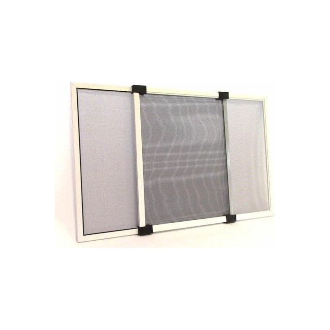 Irs Zanzariera Estensibile Telesio per Finestre Porte con Tapparella Bianco 50-92cmx40cm