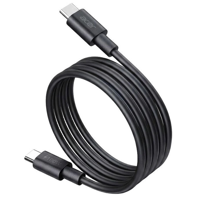 Acer ZL.ADTCC.00J Caricabatterie Interno Universale con Ricarica Rapida Power Delivery 2 Porte USB-C 1 USB-A 100 W Cavo 2 m colore Nero
