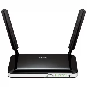 D-Link DWR-921 Router 4G LTE, Wireless N300, WiFi (802.11b, 802.11g, 802.11n), 4 Porte LAN Fast Ethernet, SIM Card Slot Integrato, 2 Antenne Esterne, Nero 