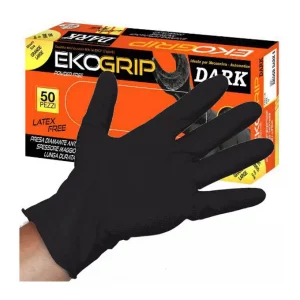 Gardening Guanti Nitrile Eko Grip Dark Powder Free 50 Pezzi XL 