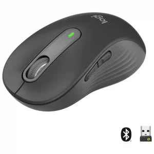 Logitech Signature M650 L Mouse wireless - Per mani grandi, Durata Batteria 2 anni, Clic Silenziosi, Tasti Personalizzabili, Bluetooth, per PC/Mac/Più dispositivi/Chromebook - Grigio 