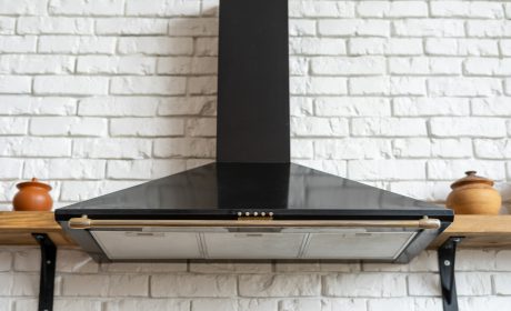 Black,Cooking,Hood,With,Buttons,And,Light,Against,Copy,Space cappa