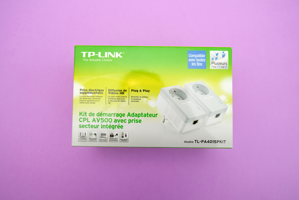 TP-Link TL-PA4010PKIT Adaptateur CPL AV500 avec prise intégrée