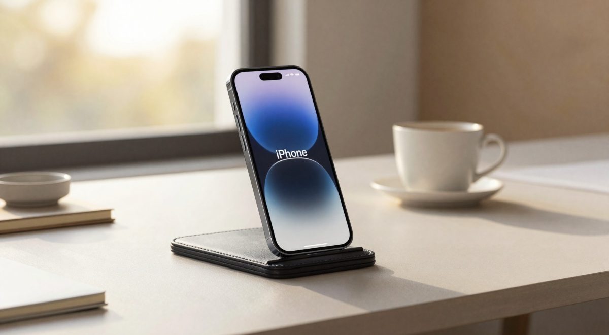 iPhone su scrivania Apple-style