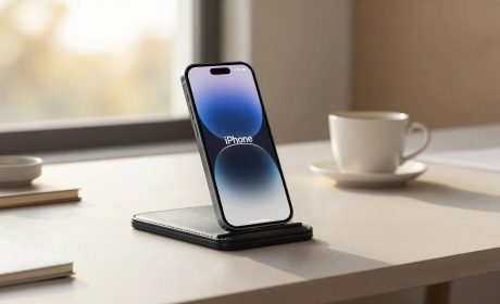 iPhone su scrivania Apple-style