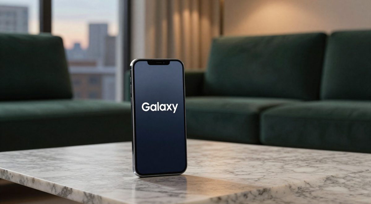 Samsung Galaxy su tavolino marmo