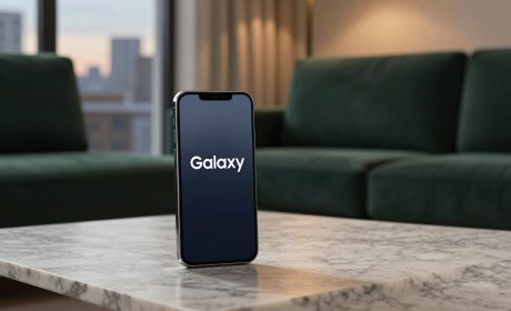 Samsung Galaxy su tavolino marmo