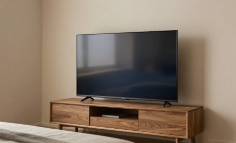 Camera moderna con smart TV 50 pollici