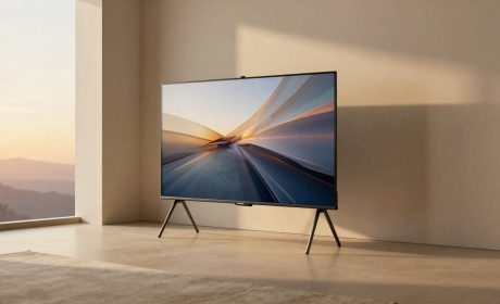 TV Samsung OLED in salotto elegante minimalista